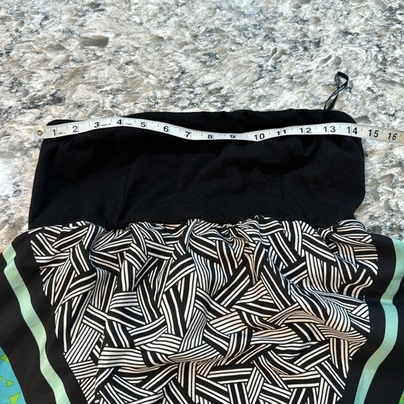 Forever 21 | Boho Strapless Maxi Dress in Orange Black Blue Size 1X - Picture 9 of 14